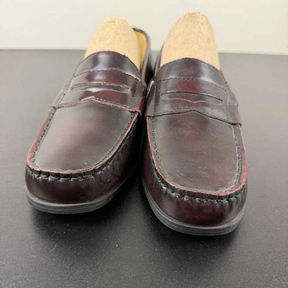 Cole Haan Air Pinch Penny Loafers Men's 5 Brown Burgundy Leather Classic Slip On